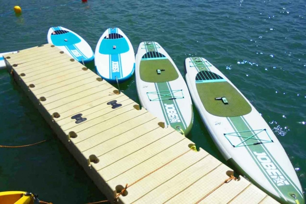 Le paddle surf et canoë du Water Park de Sames